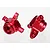 Traxxas Red 6061-T6 Aluminium Left & Right Steering Hubs 6837R