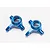 Traxxas Blue 6061-T6 Aluminium Steering Hubs 2Pcs 6837X