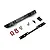 Yeah Racing Black Aluminium SCX24 Jeep Rear Bumper Set AXSC-071