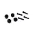 Yeah Racing Black Aluminium 7mm Wheel Hexes 4Pcs w/ Pins KYMX-006