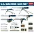 Academy 1/35 U.S. Machine Gun Set Scaled Plastic Model Kit 13262
