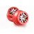 Traxxas 2.2/3.0" SS Split Spoke Chrome/Red Rims 2Pcs 6872A