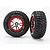 Traxxas 2.2/3.0" BFGoodrich Mud Terrain T/A KM2 Ultra Soft Tyres on Chrome/Red Split-Spoke Rims - Glued Wheels 2Pcs 6873R