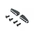 Losi Black Aluminium Mini-T/B 2.0 Servo Mount Set 3Pcs w/ Hardware LOS311008