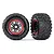 Traxxas 2.8/3.7" Maxx 4S AT Tyres on 6 Spoke Red Rims - Glued Wheels 2Pcs 8972R