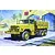Box art illustration of an Academy 1/72 scale M35 2.5-ton cargo truck in a desert setting with a building and palm trees in the background.