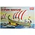 Box art for the Academy 1/72 scale Roman Warship model kit featuring an illustration of a Roman galley sailing on the sea.