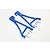 GPM Blue Aluminium Front Lower Suspension Arms 2Pcs w/ Hardware ER055-B