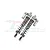 GPM Silver Aluminium 135mm Front Adjustable Piggyback Shocks 2Pcs UDR135F/L-S-BEBK