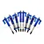 GPM Blue Aluminium UDR Front & Rear Adjustable Piggyback Shocks 8Pcs UDR35960FR/L-B-BEBK