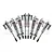 GPM Silver Aluminium UDR Front & Rear Adjustable Piggyback Shocks 8Pcs UDR35960FR/L-S-BEBK