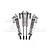 GPM Silver Aluminium UDR Rear Adjustable Piggyback Shocks 4Pcs UDR13960RR/L-S-BEBK