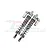 GPM Silver Aluminium 139mm Rear Adjustable Piggyback Shocks 2Pcs UDR139R/L-S-BEBK