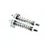 GPM Silver Aluminium 139mm UDR Rear Adjustable Shocks 2Pcs UDR139R-S-BEBK