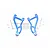GPM Blue Aluminium Front Upper Suspension Arms 2Pcs w/ Hardware UDR054A-B