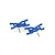 GPM Blue Aluminium Front Lower Suspension Arms 2Pcs w/ Hardware LM055-B