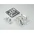 Killerbody Chrome & Black 1/10 Toyota 86 Parts Set 48580