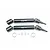 GPM Black Steel & Aluminium CVD Drive Shafts 2Pcs w/ Hardware MAB108FRS-BK