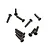 BlackZon 2x10mm Coarse Thread Countersunk Head Screws 10Pcs 534744