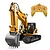 HuiNa 1550 Excavator RC Construction Vehicle Electric 1/14 Scale RTR with Lights and Sound 1550