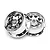 HPI 4.7" Chrome Outlaw Beadlock Front Rims 2Pcs 3333