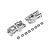 Losi Gunmetal Aluminium Rear Hubs 2Pcs w/ Hardware LOS334011