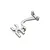 Losi Gunmetal Aluminium Steering Servo Mount LOS331001