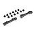 Losi Black Aluminium Front Suspension Mount Set LOSB1885
