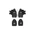 Axial Currie F9 Portal Axle Steering Hubs Set AXI232006