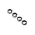 Losi Black Aluminium 17mm Serrated Nuts 4Pcs LOS252078