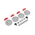 Losi Disc Brakes & Red Caliper Set LOS252109