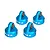 Traxxas Blue Aluminium King Shock Caps 4Pcs 8457