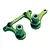 Traxxas Green Aluminium Steering Bellcrank/Drag Link Assembly w/ Bearings 3743G