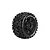 Louise 5.5" X-Uphill Sport MFT Tyres on 7 Spoke Black Rims - Glued Wheels 2Pcs L-T3297BM