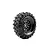 Louise 1.9" CR-Rowdy Super Soft Tyres on Black Rims - Glued Wheels 2Pcs L-T3347VB