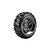 Louise 1.9" CR-Mallet Super Soft Tyres on Black Chrome Rims - Glued Wheels 2Pcs L-T3346VBC
