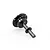 A black metal Axial Dig Lockout Shaft component for RC vehicles, shown against a plain white background.