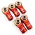 Yeah Racing Aluminium M3 Rod Ends 5Pcs - Red YA-0550RD