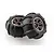 Tornado 1.7/2.2" Sand Buster Paddle Tyres on 5 Spoke Gunmetal Rims - Glued Wheels 2Pcs TRC-QZJ02