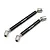 Yeah Racing Black HD Steel Front & Rear Centre Drive Shafts 2Pcs AXRX-002