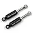 Yeah Racing Black Aluminium 37mm SCX24 Internal Shocks 2Pcs w/ Hardware AXSC-063BK