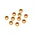 Ten orange anodized aluminium M3 countersunk washers arranged on a white background.