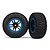Traxxas 2.2/3.2" BFGoodrich Mud-Terrain T/A KM2 Tyres on Blue/Black SCT Split Spoke Rims - Glued Wheels 2Pcs 5883A