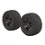 ARRMA 2.8" dBoots Fortress MT Tyres on Split Spoke Gunmetal Rims - Glued Wheels 2Pcs ARA550086