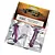 Two purple aluminium dog bone drive shafts for HPI E10 in original Yeah Racing branded packaging.