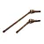 Yeah Racing Spring Steel Ryft Rear CVD Drive Shafts 2Pcs AXRX-003