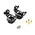 Two black aluminium steering hub carriers for the RBX10 Ryft, including four brass bushings and four small screws.