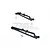 GPM Black Aluminium Front & Rear Chassis Brace Set MAF016FR-BK