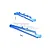 GPM Blue Aluminium Front & Rear Chassis Brace Set MAF016FR-B