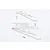 GPM Silver Aluminium Front & Rear Chassis Brace Set MAF016FR-S